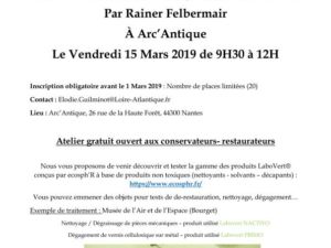 Thumbnail of the "Présentation LaboVERT à ARC’ANTIQUE (Nantes)" article